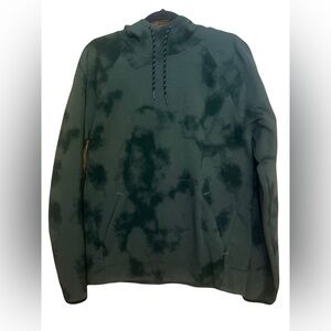 Green Tie-Dye Men's Hoodie